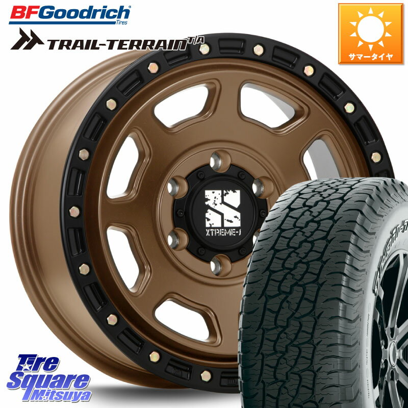 MLJ XJ07 XTREME-J 6H MB エクストリームJ 17インチ 17 X 8.0J +20 6穴 139.7 BF Goodrich Trail-Terrain TA トレイルテレーン T/A アウトラインホワイトレター 265/65R17 ランクル プラド トライトン