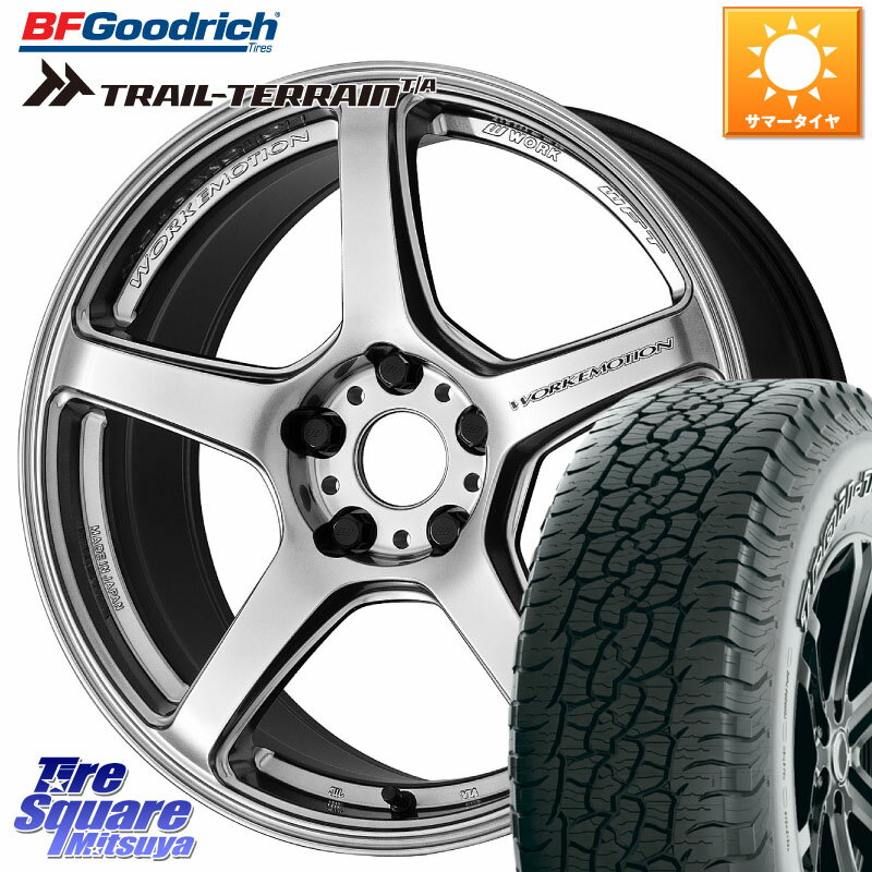 WORK ワーク EMOTION エモーション T5R 17インチ 17 X 7.0J +48 5穴 114.3 BF Goodrich Trail-Terrain TA トレイルテレーンT/A アウトラインホワイトレター 225/65R17 エクストレイル CX-5 アウトバック