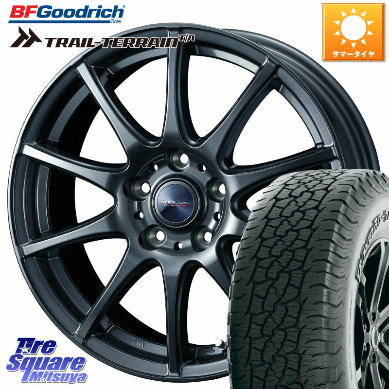 WEDS ウェッズ ヴェルヴァチャージ ホイール 17 X 7.0J +48 5穴 114.3 BF Goodrich Trail-Terrain TA トレイルテレーンT/A アウトラインホワイトレター 235/65R17