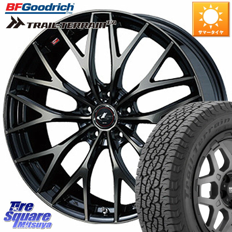 WEDS 37447 レオニス MX ウェッズ Leonis ホイール 19インチ 19 X 8.0J +43 5穴 114.3 BF Goodrich Trail-Terrain TA トレイルテレーンT/A ブラックウォール 235/55R19 RAV4 エクストレイル CX-60