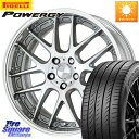 WORK Lanvec LM7 O Disk 18インチ 2ピース 18 X 8.5J +50 5穴 114.3 ピレリ POWERGY パワジー サマータイヤ 245/45R18(2)