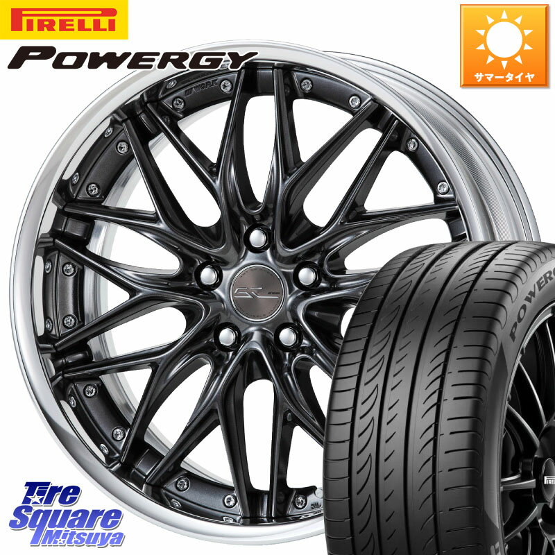 WORK SCHWERT QUELL O Disk 20インチ 2ピース 20 X 8.0J +40 5穴 114.3 ピレリ POWERGY パワジー サマータイヤ 245/40R20 アルファード NX