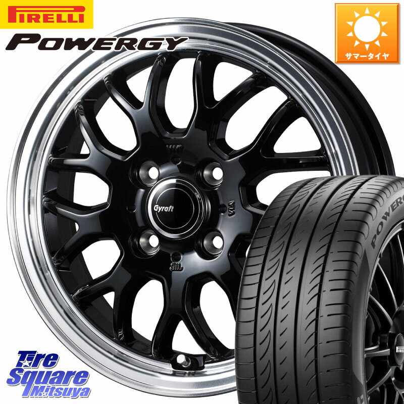 WEDS GYRAFT 9M ホイール 15インチ 15 X 5.5J +42 4穴 100 ピレリ POWERGY パワジー サマータイヤ 175/65R15 アクア クロスビー