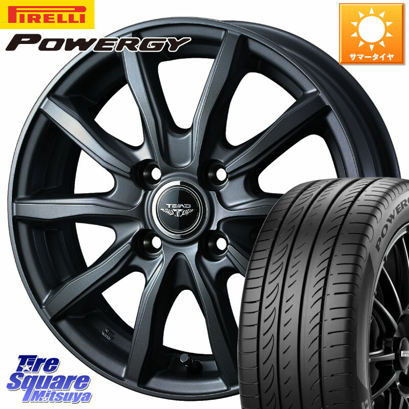 WEDS TEAD SH 特価 ホイール 15インチ 15 X 5.5J +42 4穴 100 ピレリ POWERGY パワジー サマータイヤ 195/55R15