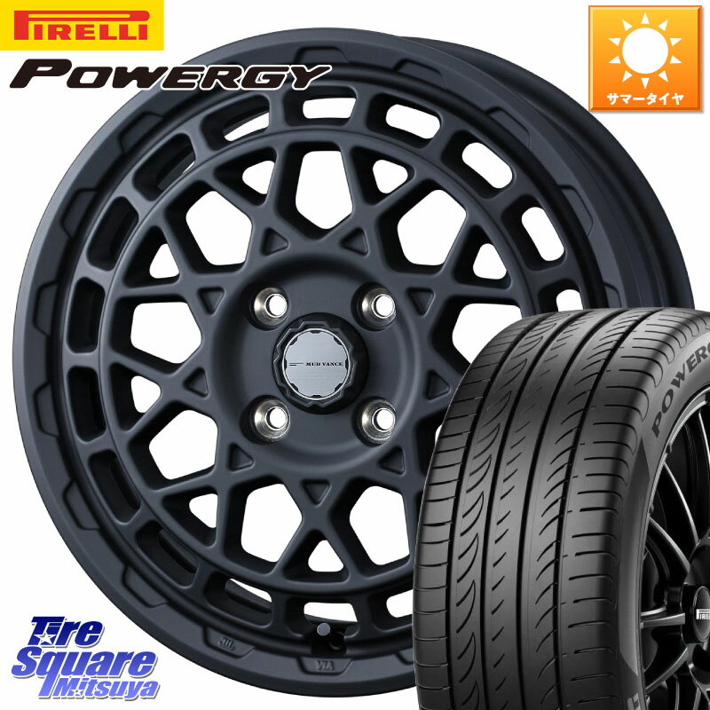 WEDS MUDVANCE X TYPE M ホイール 15インチ 15 X 4.5J +45 4穴 100 ピレリ POWERGY パワジー サマータイヤ 165/55R15 サクラ N-BOX デリカミニ