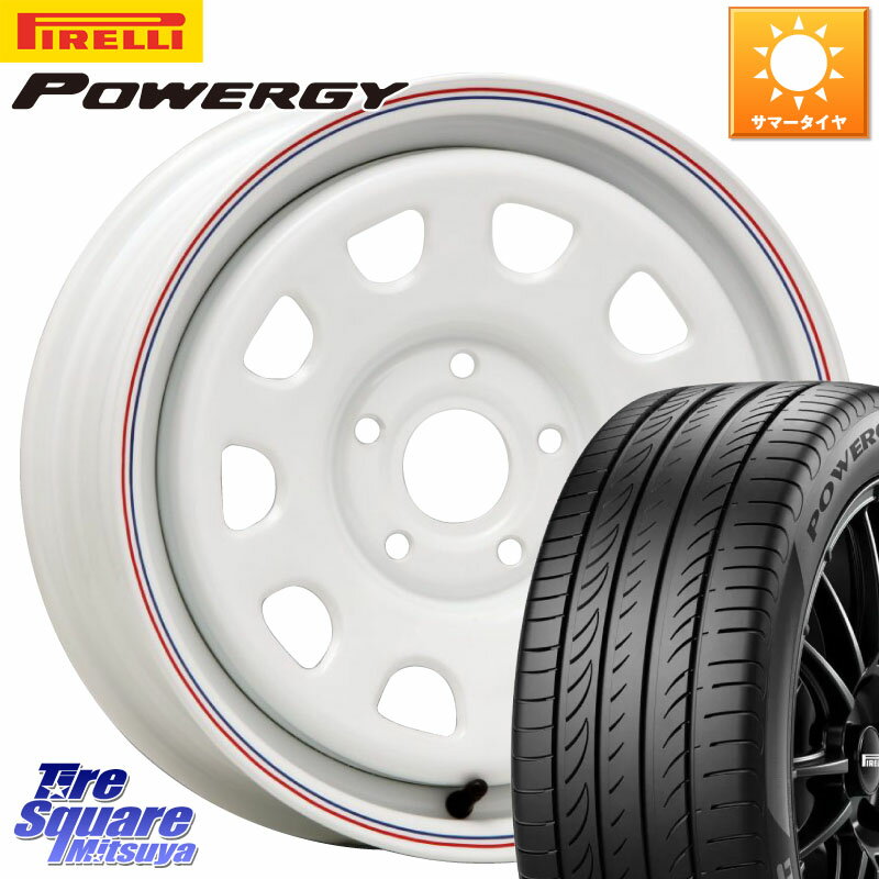 MLJ デイトナ SS DAYTONA ホイール 15インチ カングー 15 X 6.0J(RENAUT KANGOO KW) +30 5穴 108 ピレリ POWERGY パワジー サマータイヤ 205/65R15 ルノー カングービボップ KW系
