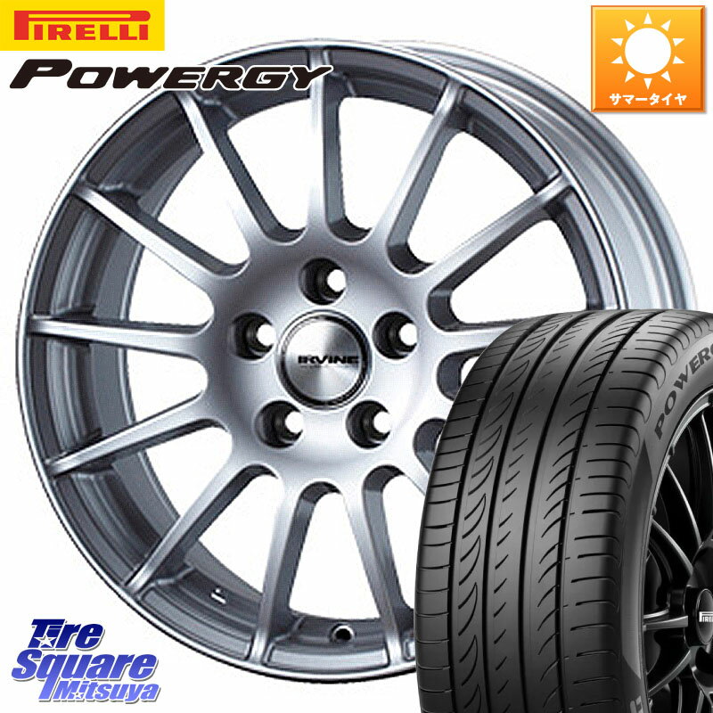 WEDS IR77048R/6 ウェッズ IRVINE F01 ホイール 17インチ 17 X 7.0J(MB C118) +48 5穴 112 ピレリ POWERGY パワジー サマータイヤ 205/55R17 メルセデスベンツCLAクラス