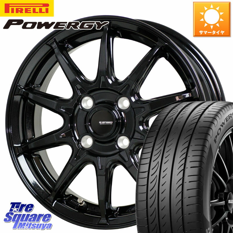 HotStuff G-SPEED G-05 G05 4H ホイール 4本 15インチ 15 X 5.5J +38 4穴 100 ピレリ POWERGY パワジー サマータイヤ 195/60R15 アクア