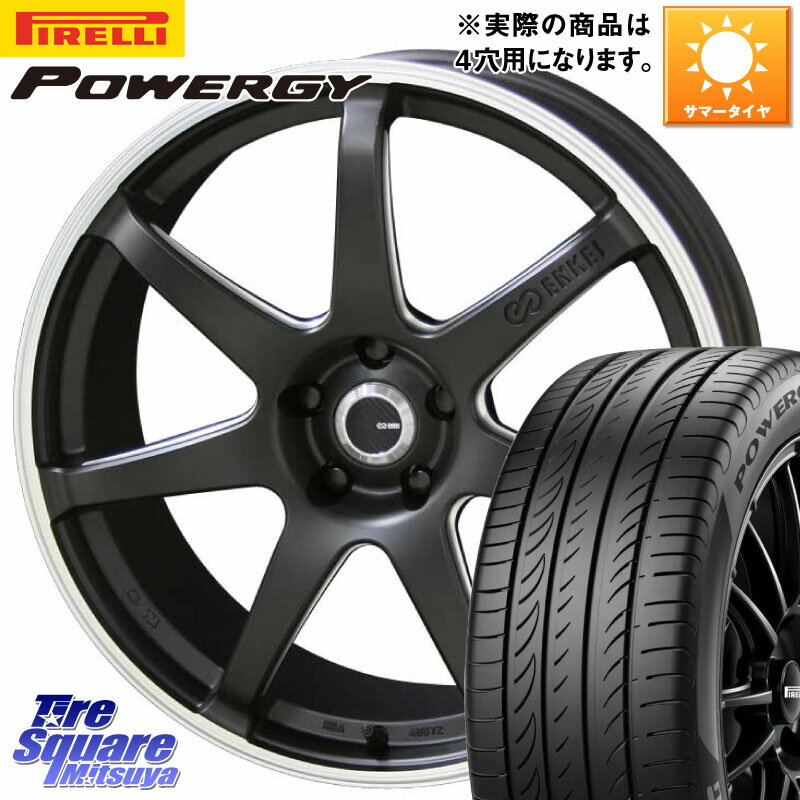 KYOHO ENKEI TUNING SC38 ホイール 4本 15インチ 15 X 5.5J +45 4穴 100 ピレリ POWERGY パワジー サマータイヤ 195/60R15 アクア