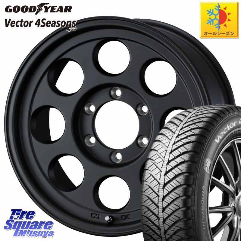 グッドイヤー ベクター Vector 4Seasons Hybrid オールシーズンタイヤ 215/65R16 WEDS JIMLINE TYPE2 16インチ 16 X 6.5J +25 6穴 139.7