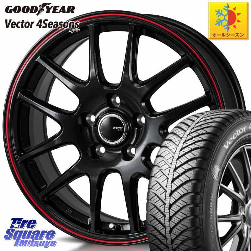 グッドイヤー ベクター Vector 4Seasons Hybrid オールシーズンタイヤ 215/55R17 MONZA JP STYLE Jefa ジェファ 17インチ 17 X 7.0J +50 5穴 100