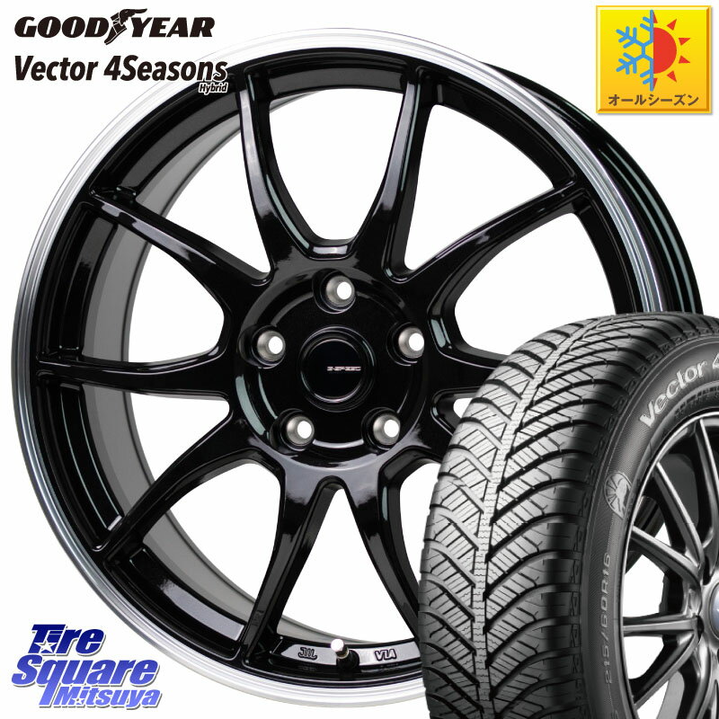 グッドイヤー ベクター Vector 4Seasons Hybrid オールシーズンタイヤ 205/50R17 HotStuff G-SPEED P06 P-06 ホイール 17インチ 17 X 7.0J +38 5穴 114.3 GRヤリスRSノーマルキャリパー