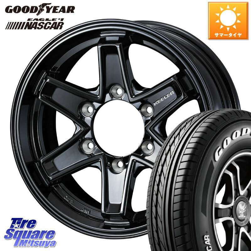 WEDS KEELER TACTICS ֥å ۥ 4 15 15 X 6.0J +33 6 139.7 åɥ䡼 EAGLE  #1 NASCAR ʥ ۥ磻ȥ쥿 ޡ 195/80R15 107*105 ϥ 200