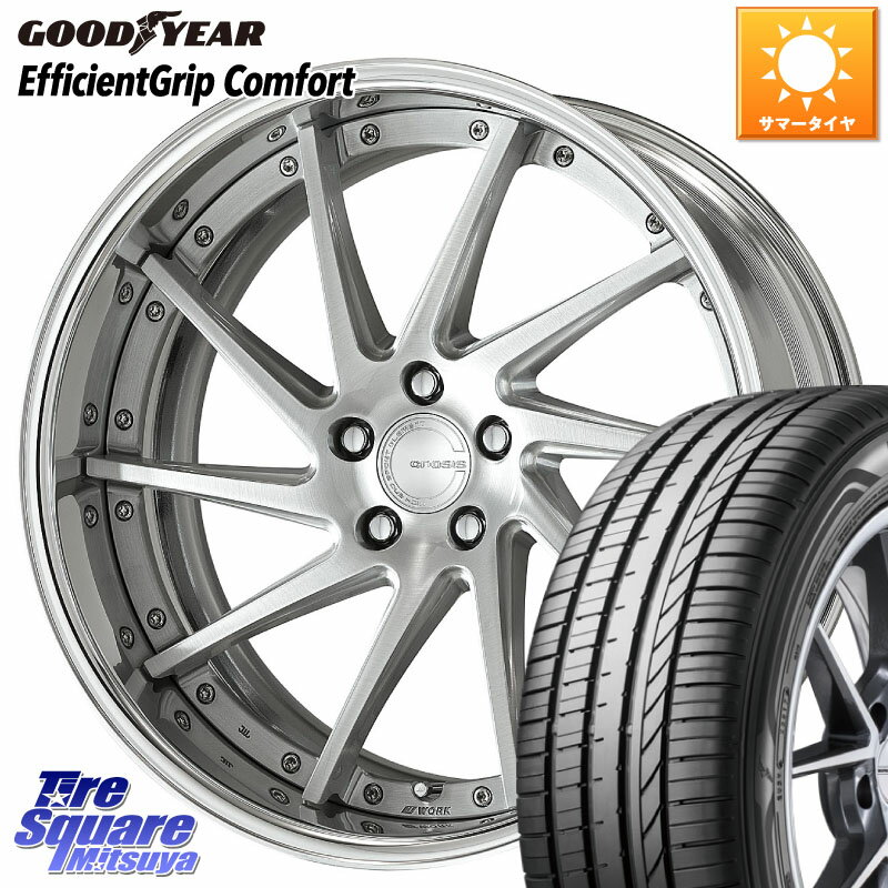 WORK GNOSIS CVS O Disk 20インチ 2ピース 20 X 8.0J +40 5穴 114.3 グッドイヤー EffcientGrip Comfort サマータイヤ 245/40R20 アルファード NX