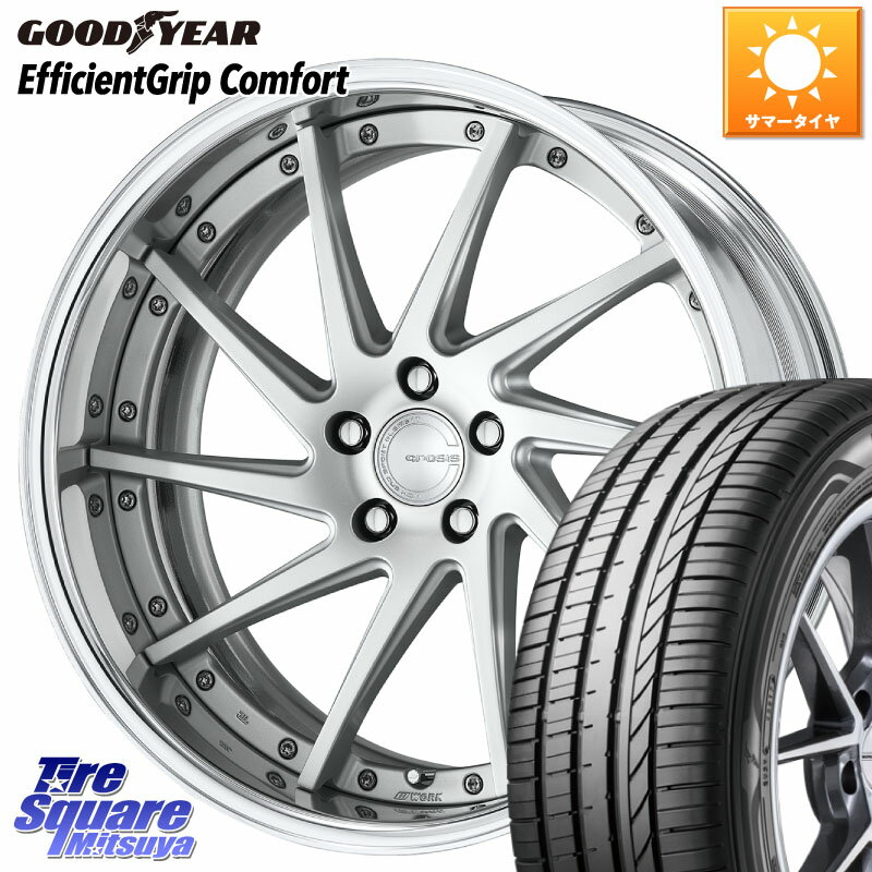 WORK GNOSIS CVS O Disk 19インチ 2ピース 19 X 8.5J +40 5穴 114.3 グッドイヤー EffcientGrip Comfort サマータイヤ 245/45R19 デリカ D5 D:5 NX