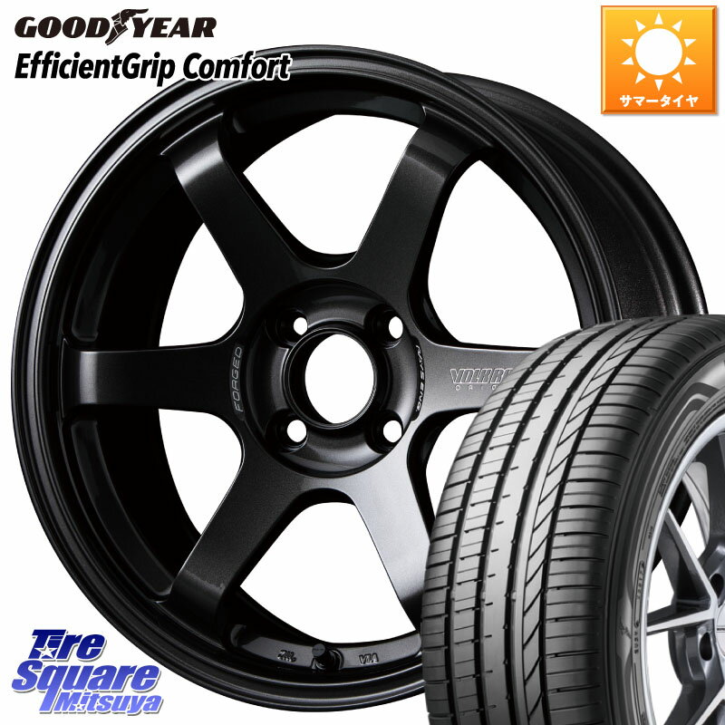 RAYS 【欠品次回9月末】 VOLK RACING TE37 SONIC TE37 ソニック ホイール 16インチ 16 X 7.0J +48 4穴 100 グッドイヤー EffcientGrip Comfort サマータイヤ 185/55R16