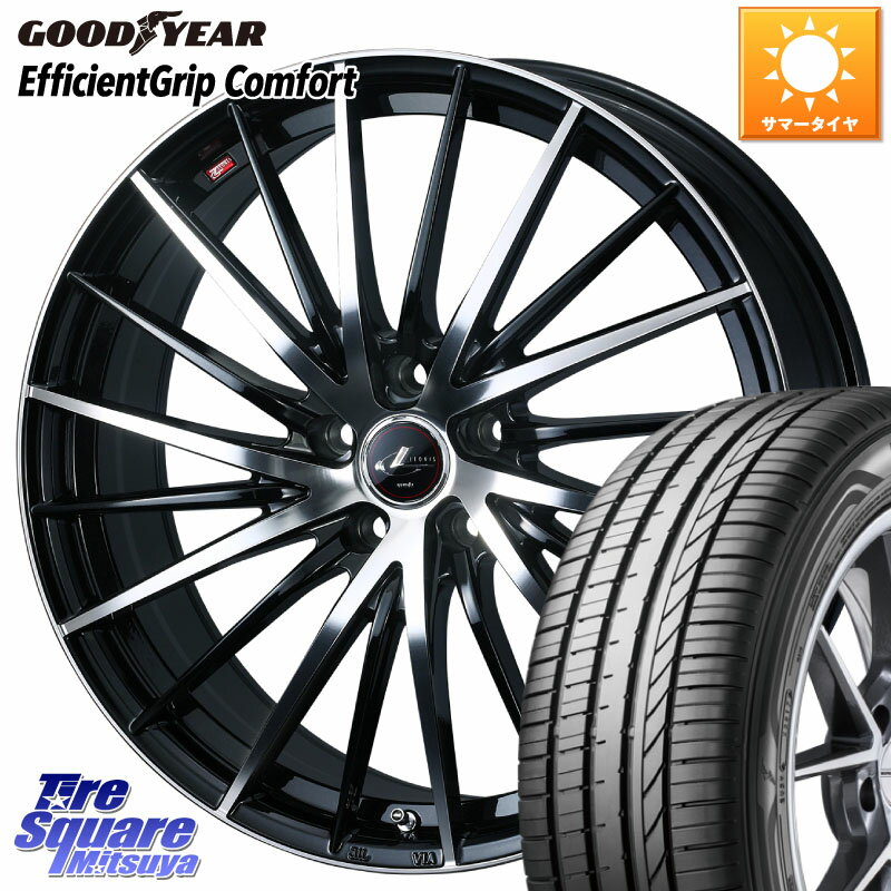 WEDS LEONIS FR レオニス FR ホイール 16インチ 16 X 6.5J +47 5穴 114.3 グッドイヤー EffcientGrip Comfort サマータイヤ 205/60R16 MAZDA3