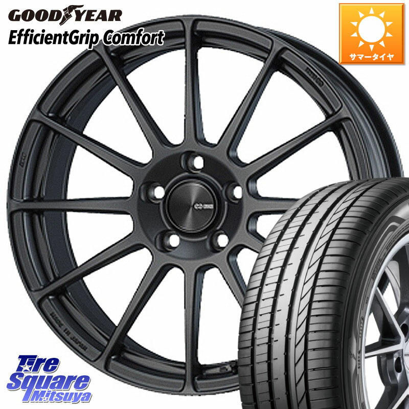 ENKEI エンケイ PerformanceLine PF03 (MD) ホイール 16 X 6.5J +38 4穴 100 グッドイヤー EffcientGrip Comfort サマータイヤ 195/45R16 サクシード ロードスター