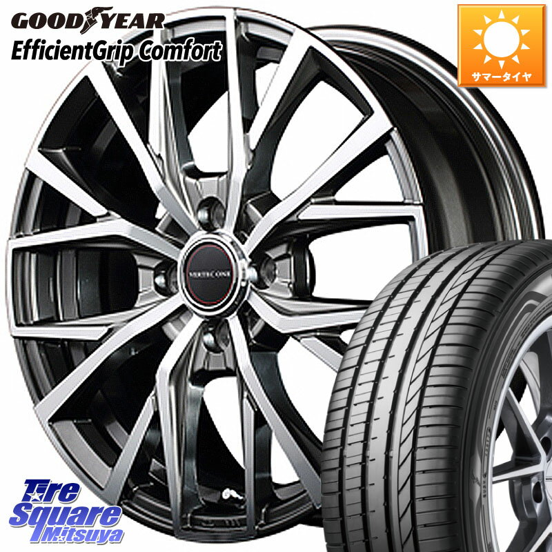 MANARAY MID VERTEC ONE ALBATROSS ホイール 14 X 4.5J +45 4穴 100 グッドイヤー EffcientGrip Comfort サマータイヤ 165/55R14 ゼスト