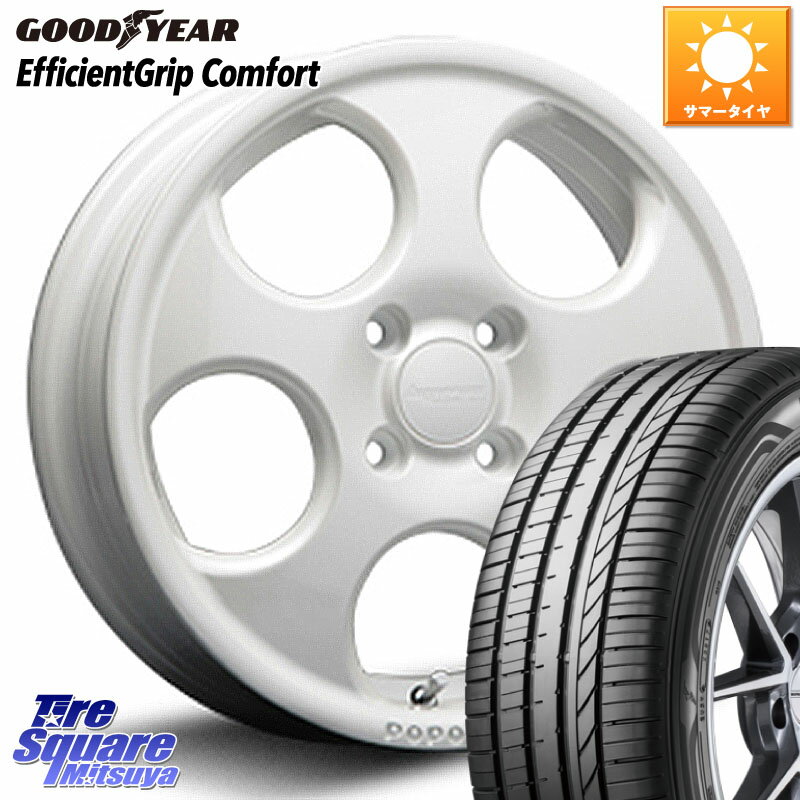 MLJ hyperion POPORO ポポロ ホイール 14インチ 14 X 4.5J +45 4穴 100 グッドイヤー EffcientGrip Comfort サマータイヤ 165/55R14 ハイゼット アゲトラカスタム車用※軽自動車専用ホイール※