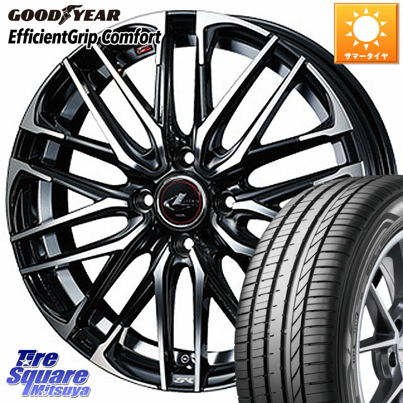 WEDS レオニス SK PBMC 4H ウェッズ Leonis ホイール 14インチ 14 X 4.5J +45 4穴 100 グッドイヤー EffcientGrip Comfort サマータイヤ 165/55R14 ゼスト