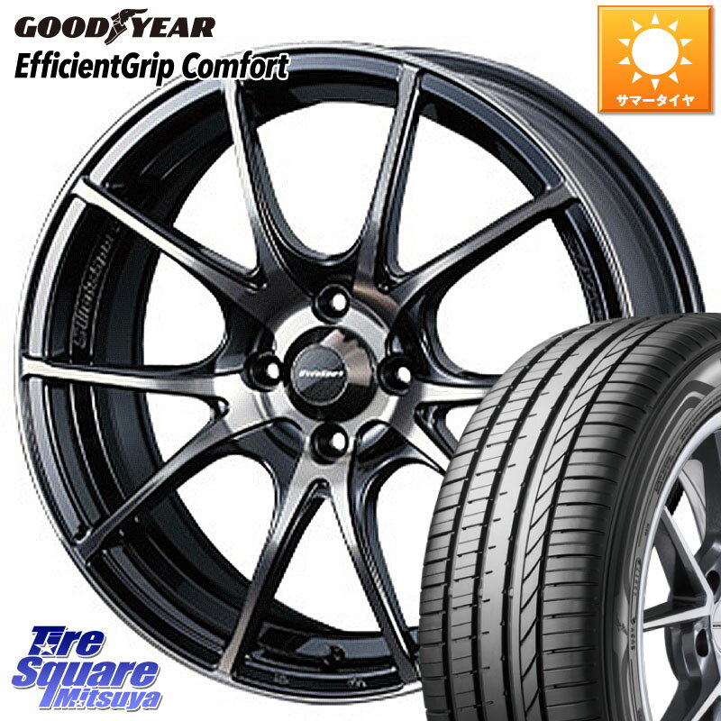 WEDS 72620 SA-10R SA10R ウェッズ スポーツ ホイール 17インチ 17 X 7.0J +43 4穴 100 グッドイヤー EffcientGrip Comfort サマータイヤ 205/50R17