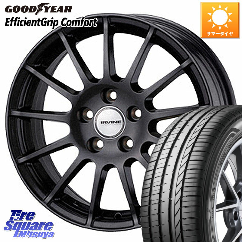 WEDS IR66547R/6G ウェッズ IRVINE F01 ホイール 16インチ 16 X 6.5J(MB W246) +47 5穴 112 グッドイヤー EffcientGrip Comfort サマータイヤ 205/55R16 メルセデスベンツ Bクラス