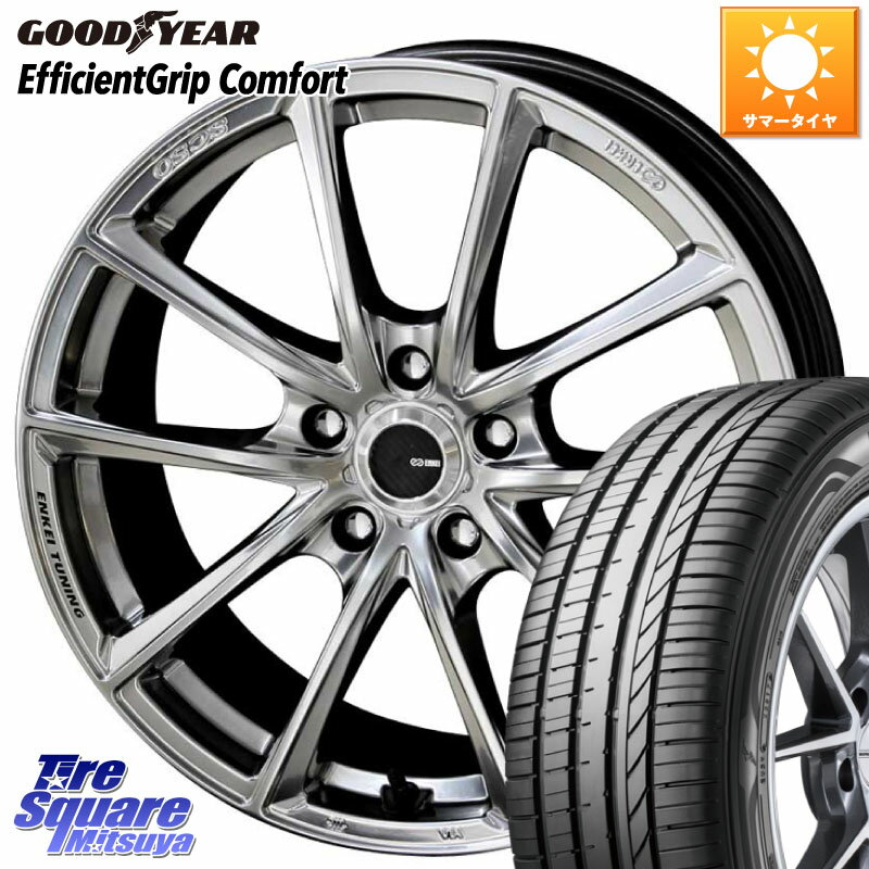 KYOHO ENKEI TUNING SC50 ホイール 4本 19インチ 19 X 8.0J +37 5穴 114.3 グッドイヤー EffcientGrip Comfort サマータイヤ 225/40R19