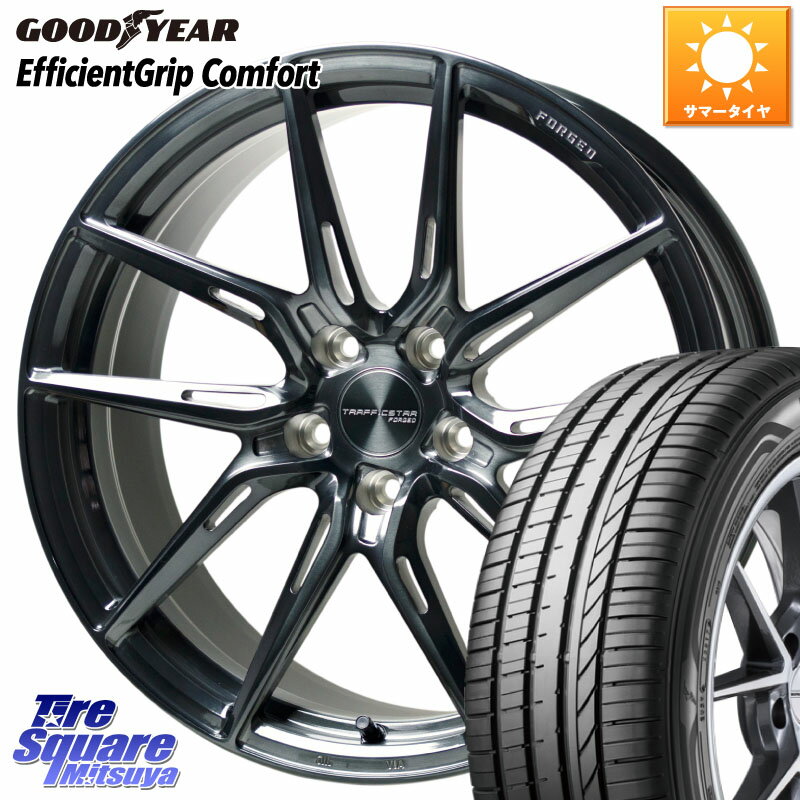 HotStuff TSF-02 BRSC トラフィックスターフォージド 19インチ 19 X 8.0J +42 5穴 114.3 グッドイヤー EffcientGrip Comfort サマータイヤ 235/40R19 カムリ