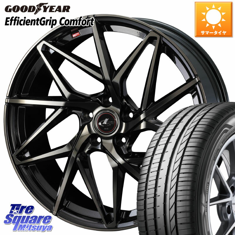 WEDS 40565 レオニス LEONIS IT PBMCTI 15インチ 15 X 6.0J +43 5穴 114.3 グッドイヤー EffcientGrip Comfort サマータイヤ 195/65R15