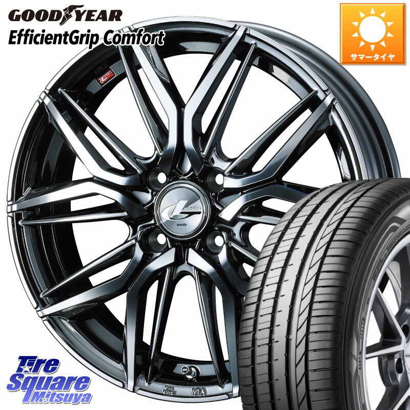 WEDS 40769 レオニス LEONIS LM BMCMC 14インチ 14 X 4.5J +45 4穴 100 グッドイヤー EffcientGrip Comfort サマータイヤ 165/55R14 ゼスト