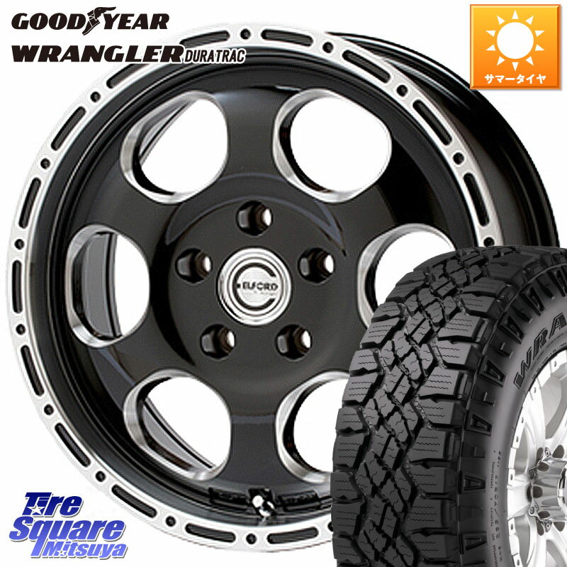 MEIWA Blood Stock One Piece ホイール 17インチ 17 X 8.0J +35 5穴 127 グッドイヤー WRANGLER DURATRAC ラングラー デュラトラック アウトラインホワイトレター 245/75R17 ジープ ラングラー JK JL