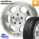 MEIWA Blood Stock One Piece ホイール 17インチ 17 X 8.0J +35 5穴 127 グッドイヤー WRANGLER DURATRAC ラングラー デュラトラック アウトラインホワイトレター 285/70R17 ジープ ラングラー JK JL