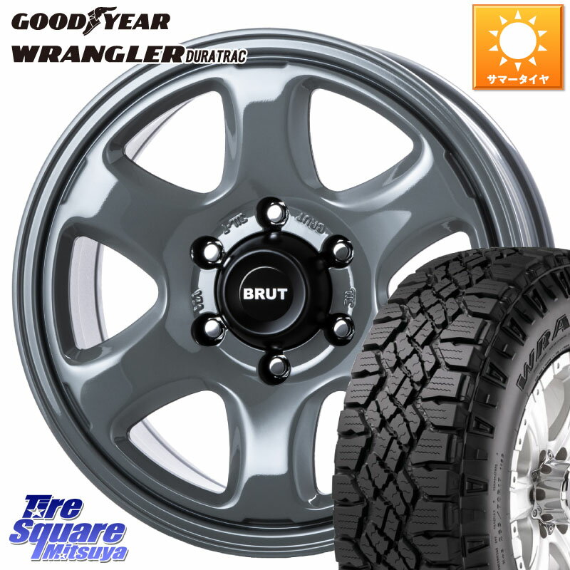 BRUT ブルート BR-44 BR44 ホイール 17インチ 17 X 7.5J +40 6穴 139.7 グッドイヤー WRANGLER DURATRAC ラングラー デュラトラック 265/65R17 トライトン