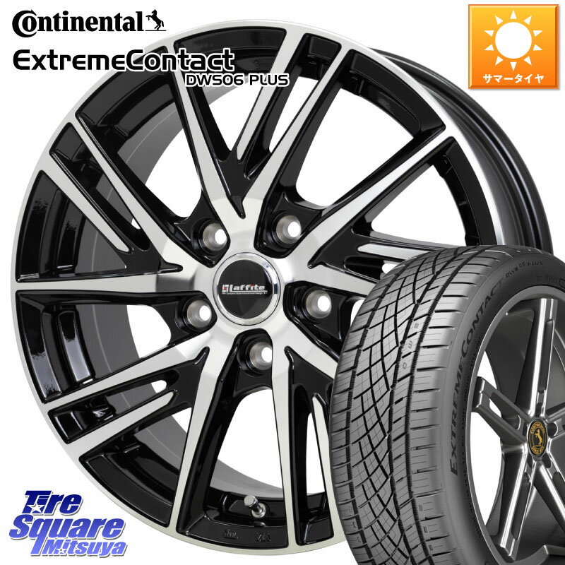 HotStuff ラフィット LW06-2 LW-06-2 ホイール 18インチ 18 X 7.0J +48 5穴 114.3 コンチネンタル エクストリームコンタクト ExtremeContact DWS06 PLUS 215/45R18 セレナ MAZDA3 VOXY セレナ