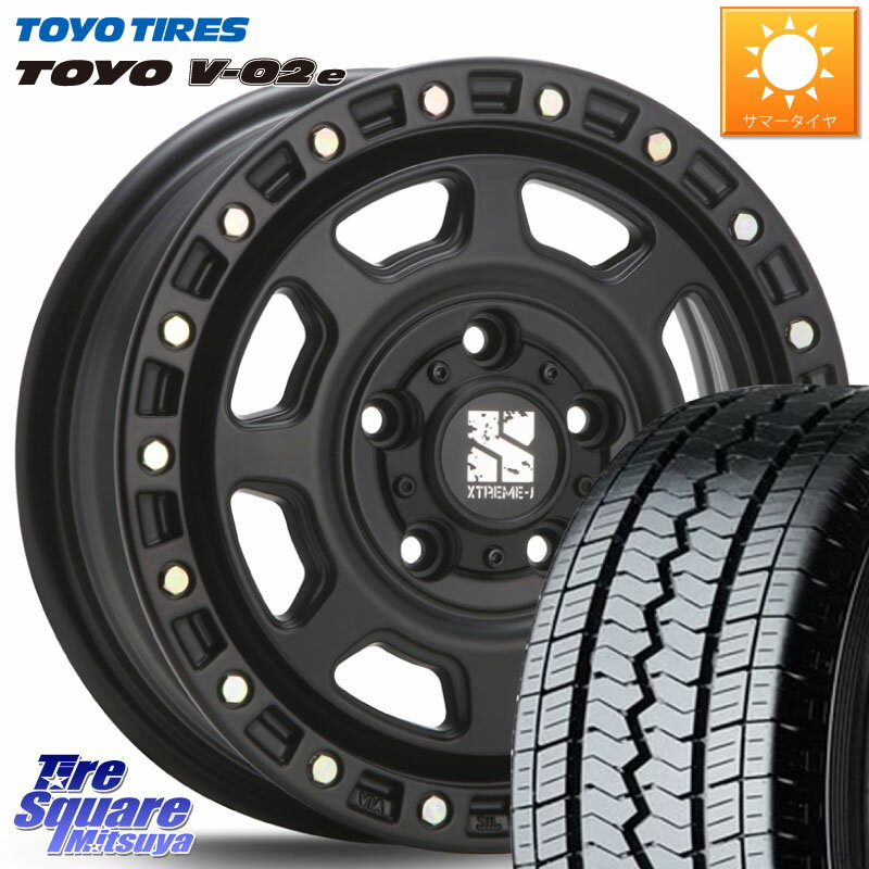 MLJ XJ07 XTREME-J 5H BK エクストリームJ 14インチ 14 X 5.0J +48 5穴 114.3 TOYOTIRES トーヨー V-02e V02e サマータイヤ 175/80R14 99*98