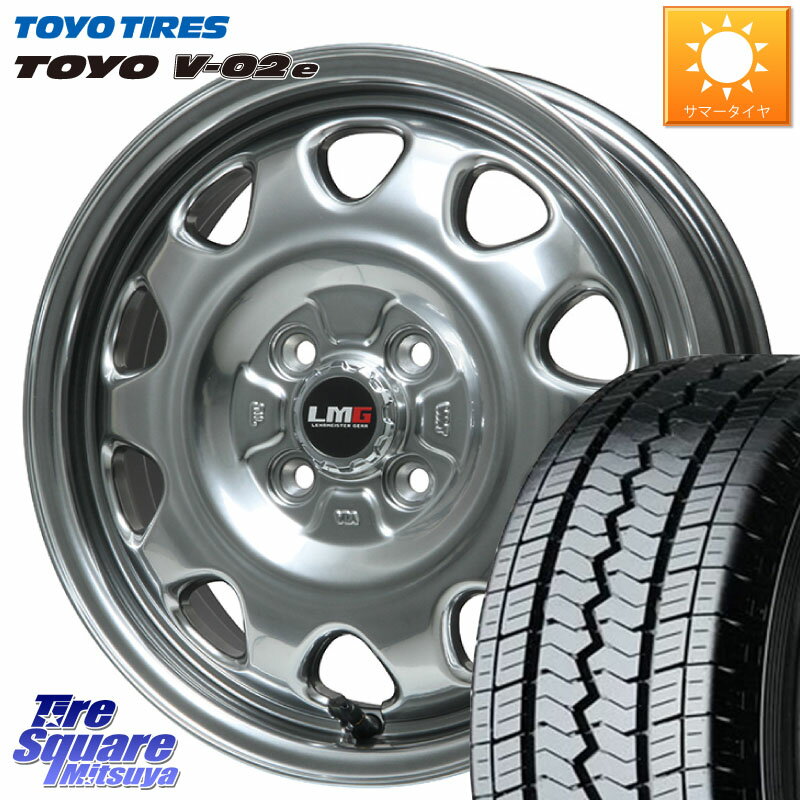 LEHRMEISTER レアマイスター LMG OFF STYLE ホイール 14インチ 14 X 5.0J(JWL-T) +39 4穴 100 TOYOTIRES トーヨー V-02e V02e サマータイヤ 165/*R14 6PR ADバン