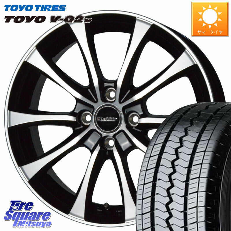 HotStuff Laffite LE-07 ラフィット LE07 ホイール 12インチ 12 X 4.0J +43 4穴 100 TOYOTIRES トーヨー V-02e V02e 在庫● 80/78 軽トラ 軽バン 145R12 6PR互換サイズ 145/80R12 80*78