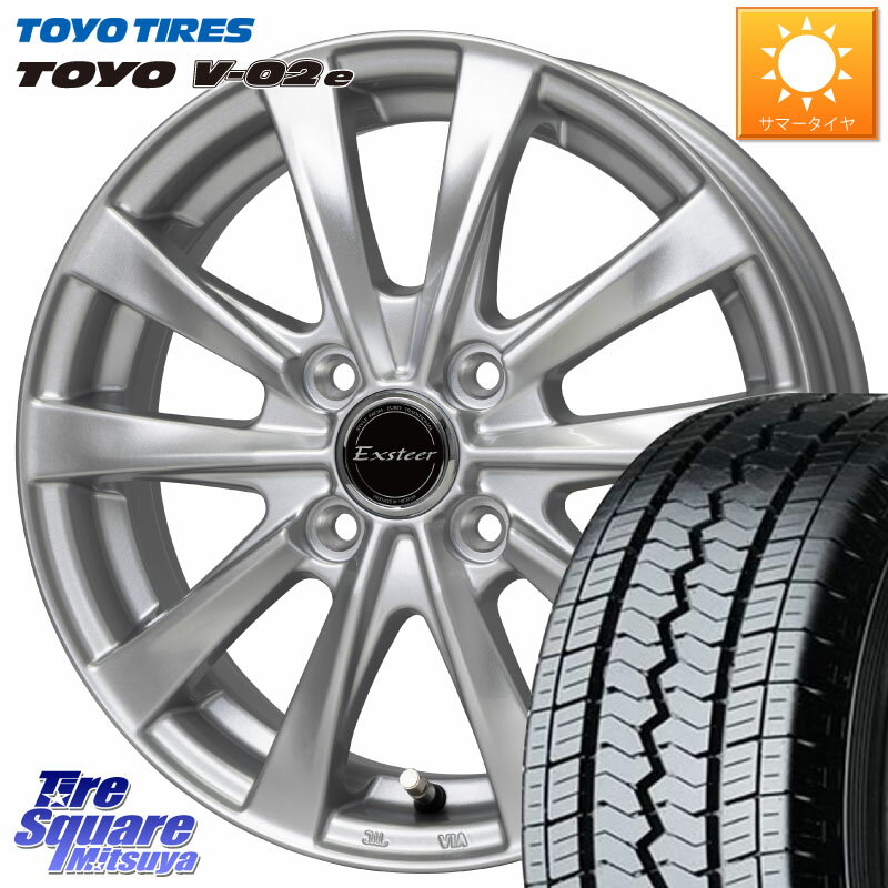 HotStuff エクスターAG ホイール 12インチ 12 X 4.0J +43 4穴 100 TOYOTIRES トーヨー V-02e V02e 在庫● 80/78 軽トラ 軽バン 145R12 6PR互換サイズ 145/80R12 80*78