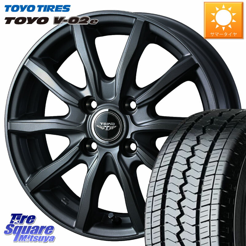 WEDS TEAD SH 特価 ホイール 12インチ 12 X 4.0J +42 4穴 100 TOYOTIRES トーヨー V-02e V02e 在庫● 80/78 軽トラ 軽バン 145R12 6PR互換サイズ 145/80R12 80*78