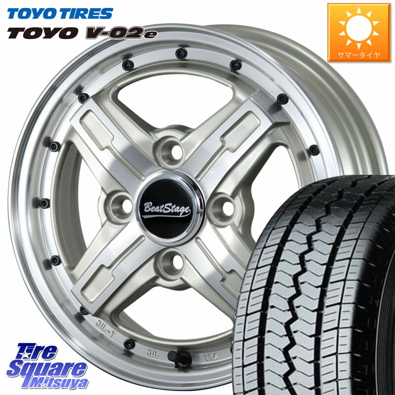 BLEST Beat Stage FS-C ホイール 12インチ 12 X 4.0J +40 4穴 100 TOYOTIRES トーヨー V-02e V02e 在庫● 80/78 軽トラ 軽バン 145R12 6PR互換サイズ 145/80R12 80*78