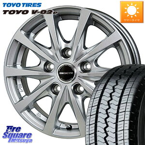 HotStuff BISON BN-02 BN02 タウンエース,ライトエース S402系 13インチ 13 X 5.0J +45 5穴 114.3 TOYOTIRES トーヨー V-02e V02e サマータイヤ 175/*R13 8PR