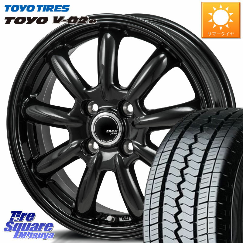 Japan三陽 ZACK JP-209 ホイール 12 X 4.0J +42 4穴 100 TOYOTIRES トーヨー V-02e V02e サマータイヤ 145R12 6PR 145/*R12 6PR