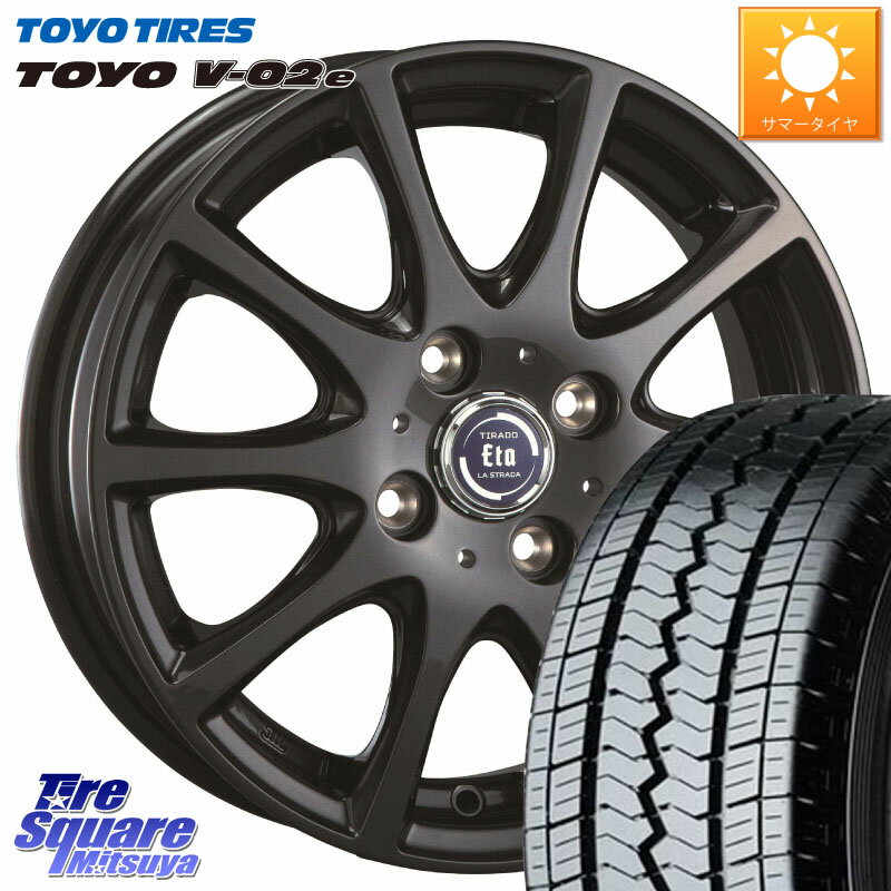 阿部商会 ティラード イータ 12 X 4.0J +42 4穴 100 TOYOTIRES トーヨー V-02e V02e サマータイヤ 145R12 6PR 145/*R12 6PR