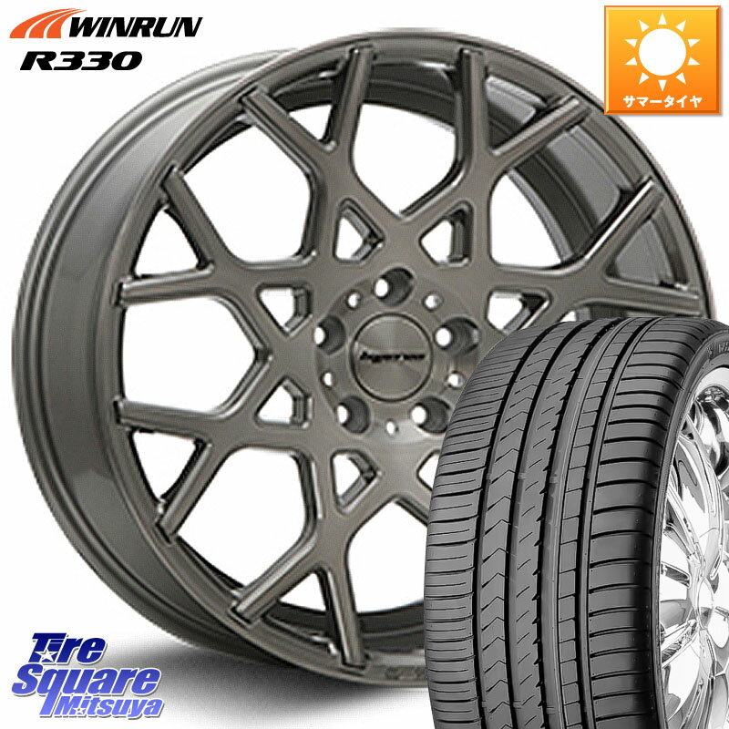 MLJ huperion ハイペリオン CVZ ホイール 20インチ 20 X 8.5J +35 5穴 114.3 WINRUN R330 サマータイヤ 245/40R20 アルファード NX