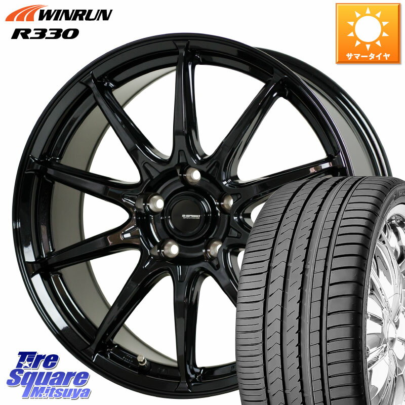 HotStuff G-SPEED G-05 G05 5H ホイール 4本 17インチ 17 X 7.0J +55 5穴 100 WINRUN R330 サマータイヤ 215/50R17 インプレッサ