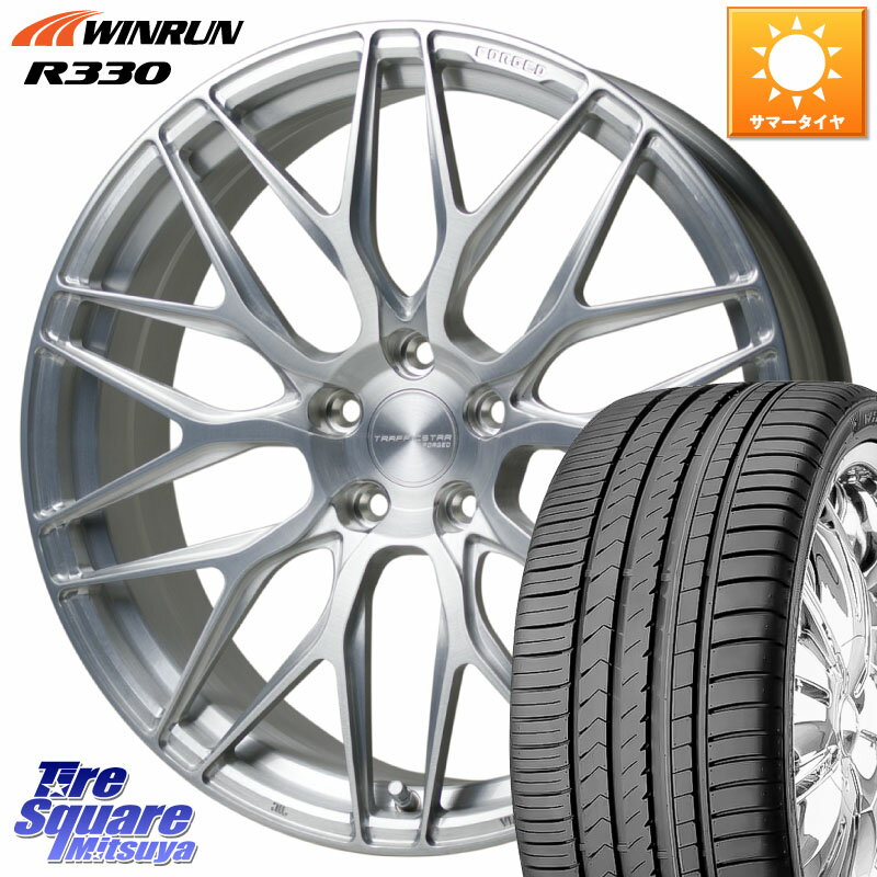 HotStuff TSF-01 BRS トラフィックスターフォージド 20インチ 20 X 8.5J +38 5穴 114.3 WINRUN R330 サマータイヤ 245/35R20 アルファード