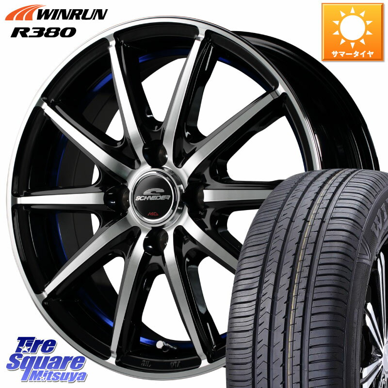 MANARAY MID SCHNEIDER シュナイダー SX2 SX-2 ホイール 14インチ 14 X 4.5J +45 4穴 100 WINRUN R380 サマータイヤ 165/60R14