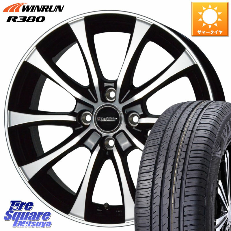 HotStuff Laffite LE-07 ラフィット LE07 ホイール 14インチ 14 X 5.0J +38 4穴 100 WINRUN R380 サマータイヤ 165/65R14 ルーミー