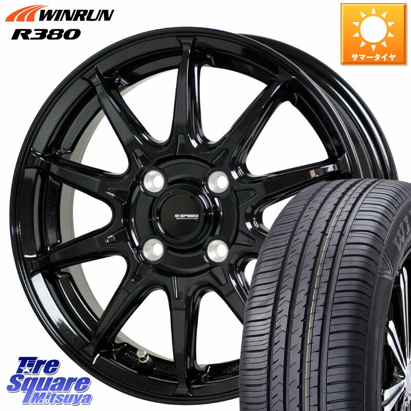 HotStuff G-SPEED G-05 G05 4H ホイール 4本 14インチ 14 X 5.5J +38 4穴 100 WINRUN R380 サマータイヤ 185/65R14